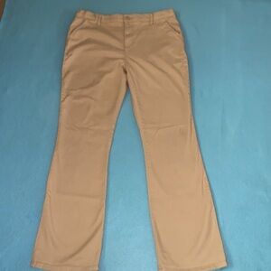 PLACE tan adjustable waistband uniform casual pants 2 pockets size 18 plus